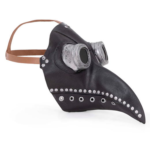 Strój na Halloween Doktor Plaga kostium peleryna z kapturem, maska kruk przebranie L/XL