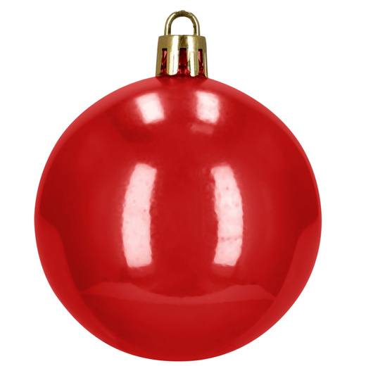 Bombki choinkowe 100 szt. zestaw dekoracji świątecznych nietłukące, czerwone