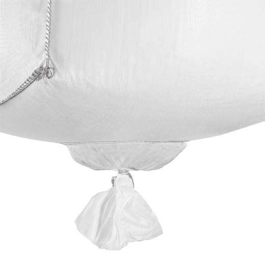 Big Bag worek z lejem 1000 kg mocny na gruz 160x90x90 cm kontener z uchwytami biały