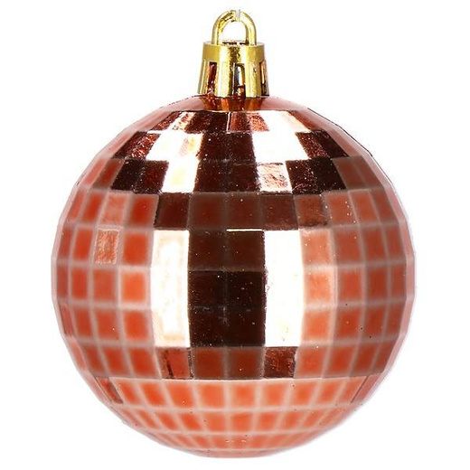Bombki choinkowe 51 szt. ozdoby świąteczne zestaw rose gold 