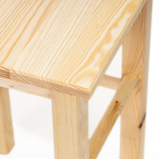 Taboret drewniany, krzesło kuchenne 43,5 cm wielofunkcyjny stołek