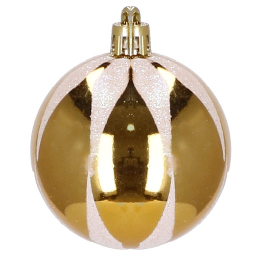Bombki choinkowe 72 szt. ozdoby świąteczne złoty