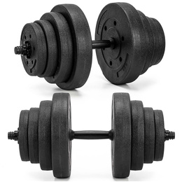 Hantel do ćwiczeń 40 kg hantla regulowana zestaw obciążeń 2x20 kg gryf do treningu siłowego