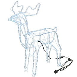 Renifer Led 90 cm świąteczny, świetlna dekoracja do ogrodu biały zimny