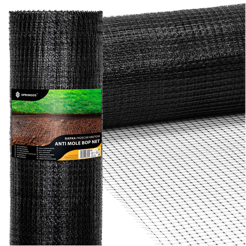 Siatka na krety 2m x 50 m przeciw kretom, nornicom 30g/m2