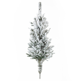 Choinka sztuczna 150 cm świerk kaukaski ośnieżony jak żywy, nowoczesny, ze stojakiem