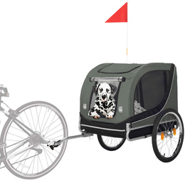 Przyczepka rowerowa dla psa, 40 kg wózek rowerowy do przewozu zwierząt, transporter 