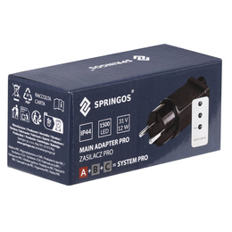 Kurtyna świetlna PRO 500 Led lampki zewnętrzne 25 m ciepły biały + zimny biały flash komplet