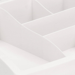 Organizer na kosmetyki 26,5x23,3x17cm mleczny pojemnik na biżuterię z przegródkami