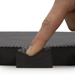 Mata treningowa, ochronna 4 szt. puzzle z pianki EVA 2 cm antypoślizgowe, grafitowe
