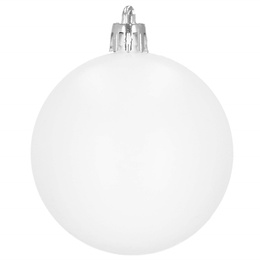 Bombki choinkowe 33 szt. ozdoby świąteczne zestaw z gwiazdą białe