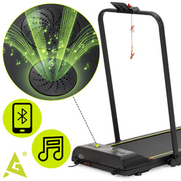Bieżania elektryczna, domowa 12 km/h z pilotem i aplikacją na telefon treningowa, składana