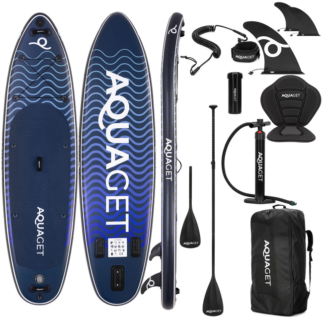 Deska pompowana do pływania SUP 320 cm z siedziskiem paddleboard z wyposażeniem