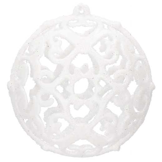 Bombki choinkowe 101 szt. biały zestaw choinkowy