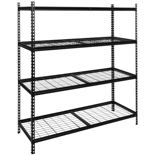 Regał stalowy z 4 półkami 183x150x54 cm 1600 kg do garażu, piwnicy
