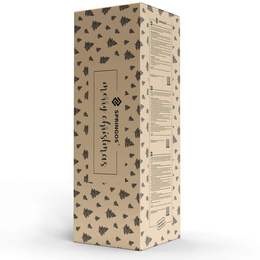 Choinka sztuczna 150 cm świerk kaukaski ośnieżony jak żywy, nowoczesny, ze stojakiem