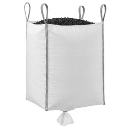 Big Bag worek z lejem 1000 kg mocny na gruz 160x90x90 cm kontener z uchwytami biały