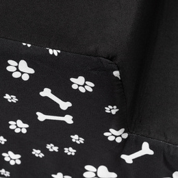 Schodki dla psa do łóżka 30 cm podest, rampa 3-stopniowa, czarne