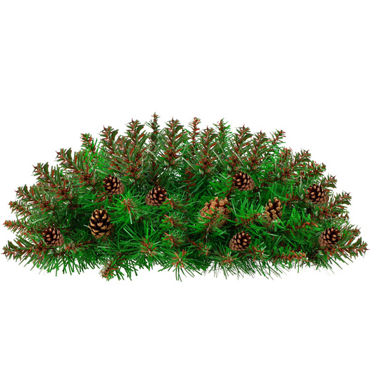 Wieniec świąteczny, wianek na drzwi 45 cm sztuczny stroik z szyszkami, zielony