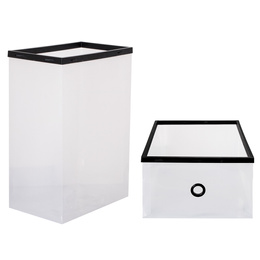 Pudełko na buty z szufladą 35x23x12 cm cm biały organizer