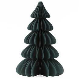Papierowa choinka 18 cm ozdoba świąteczna dekoracja 3D z magnesem zielona