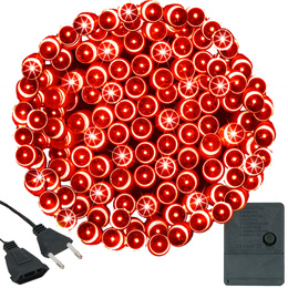 Lampki choinkowe 100 led czerwone 8,5 m oświetlenie świąteczne