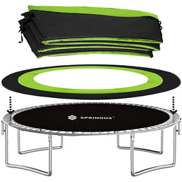 Trampolina ogrodowa dla dzieci 12 FT 360/366/369 cm z siatką wewnętrzną i drabinką