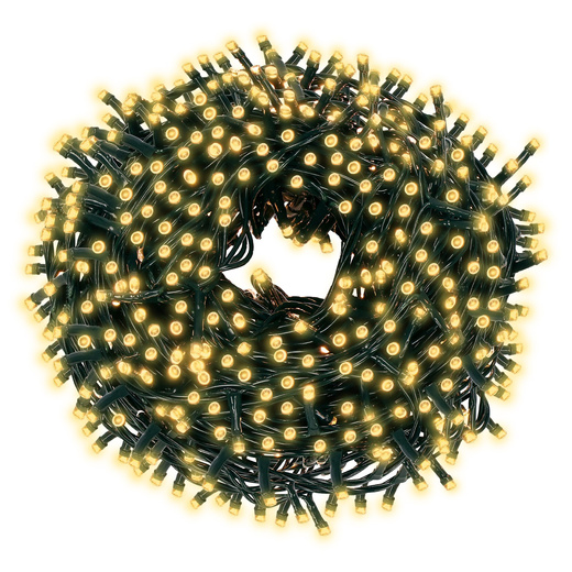 Lampki choinkowe 500 led biały ciepły 41,5 m oświetlenie świąteczne IP44