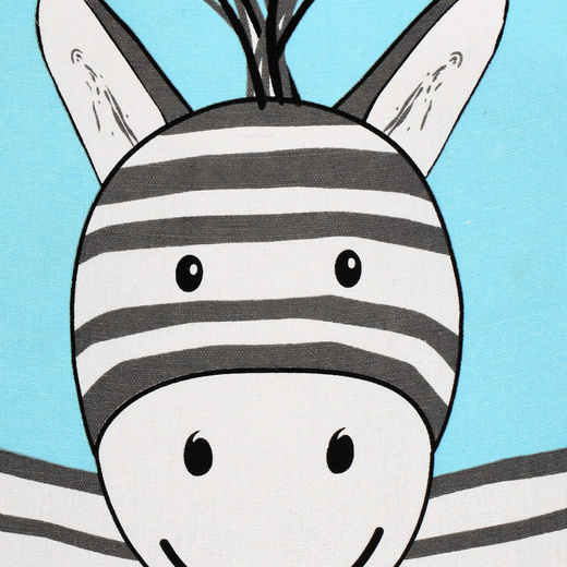 Kosz do przechowywania zabawek i ubrań pojemnik z uszami zebra