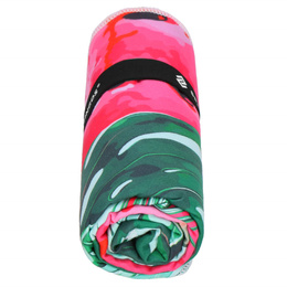 Ręcznik plażowy 90x180 cm mikrofibra, szybkoschnący na basen arbuzy, liście