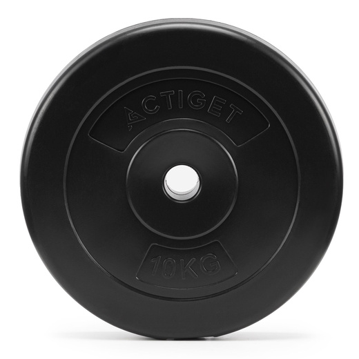 Obciążenie bitumiczne 10 kg talerz kompozytowy 31 mm krążek do sztangi hantli