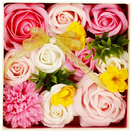 Pudełko 15 szt. kwiatów mydlanych Flower box