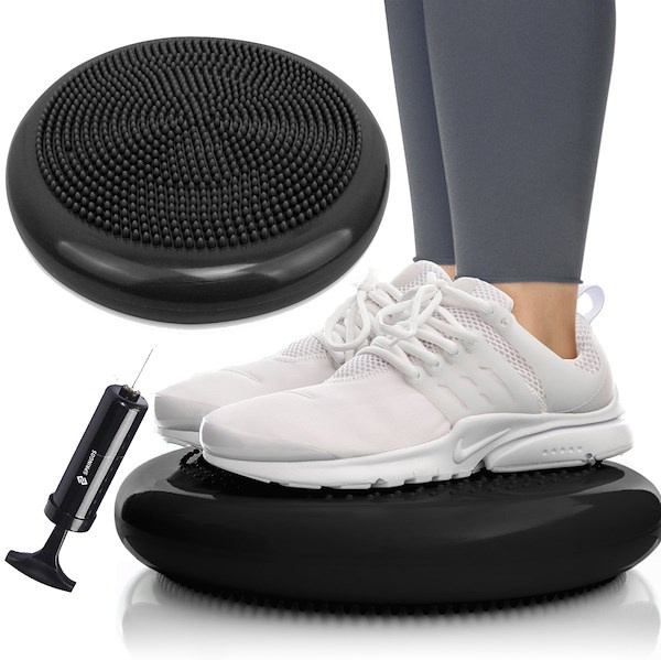 Poduszka sensoryczna dysk do ćwiczeń czarna