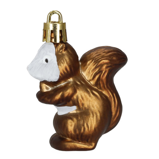 Bombki choinkowe 40 szt. zestaw dekoracji świątecznych, nietłukące, brązowy, złoty, biały