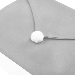 Pokrowiec na krzesło, czapka Mikołaja szara