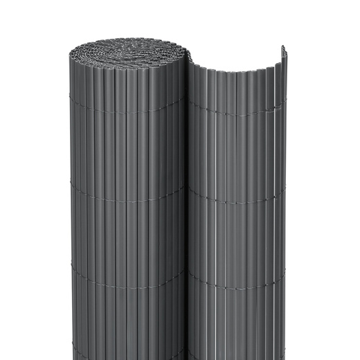 Osłona PVC maskująca na balkon, taras, ogrodzenie 300x100 cm ciemnoszara