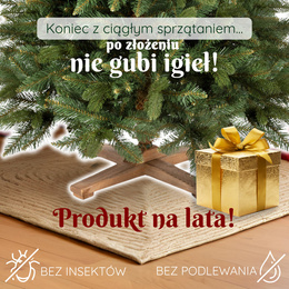 Choinka sztuczna 220 cm Premium Royal Trees świerk syberyjski z drewnianym stojakiem