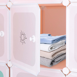 Szafka modułowa dla dzieci 110x110x37 cm organizer dziecięcy 9 półek