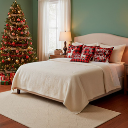 Poszewka dekoracyjna 40x40cm na poduszkę zestaw 4 szt. wzory świąteczne