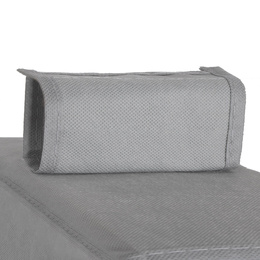 Organizer do szafy wiszący z 4 półkami 80x30x30cm szary