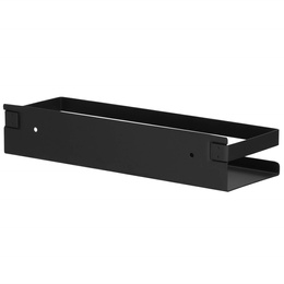 Półka łazienkowa pod prysznic 30x10 cm ze stali nierdzewnej czarna