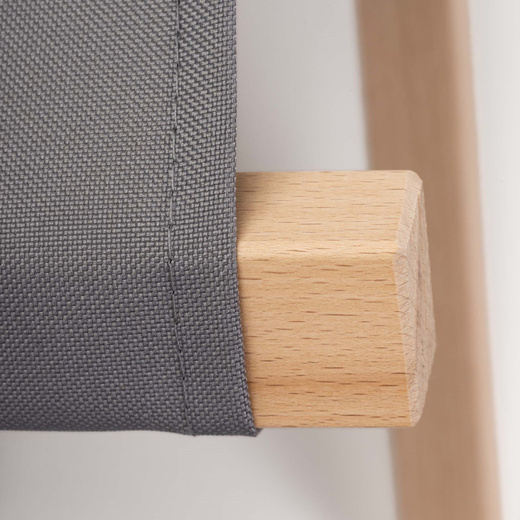 Krzesło składane turystyczne, wędkarkie, stołek na biwak, kemping, jasnoszary