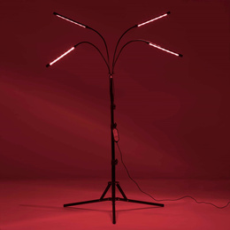 Lampa do doświetlania roślin LED do wzrostu uprawy 4 panele z timerem i pilotem, usb