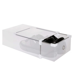 Pudełko na buty z szufladą 34x22x13,5 cm biały organizer zestaw 10 szt.