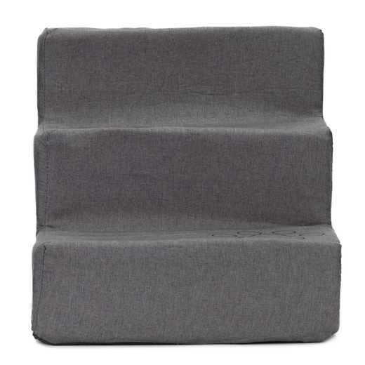 Schodki dla psa 30 cm podest, rampa 3 stopniowa, ciemnoszara