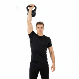 Kettlebell 10 kg odważnik, hantla do ćwiczeń ABS kula do treningu siłowego, czarny