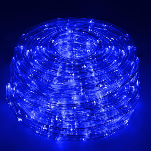 Wąż świetlny 480 Led niebieski 20m z programatorem IP44