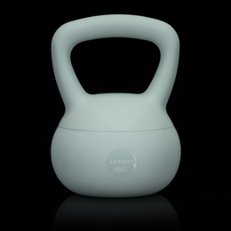 Kettlebell miękki 6 kg kula odważnik hantla ciężar do ćwiczeń fitness, turkusowy