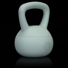 Kettlebell miękki 6 kg kula odważnik hantla ciężar do ćwiczeń fitness, turkusowy