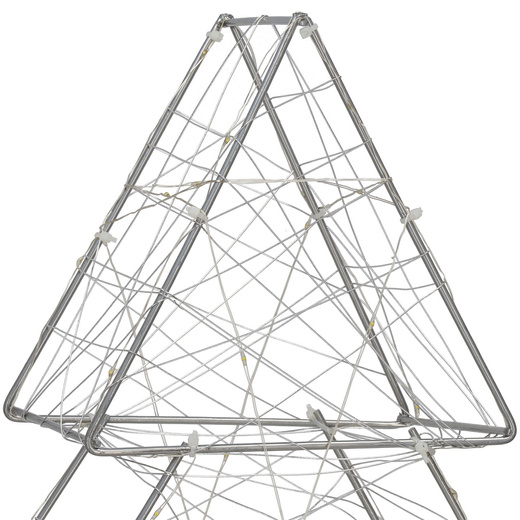 Dekoracja świąteczna 100 LED choinka oświetlenie witraż biały ciepły